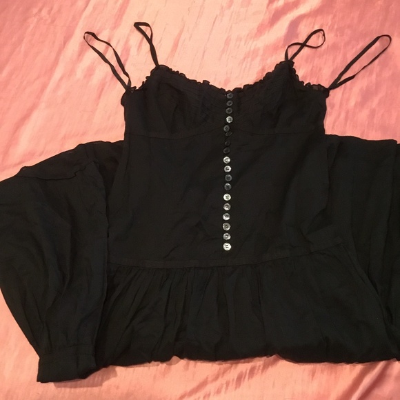 BCBGMAXAZRIA Black Cotton Dress Size XS - Picture 3 of 7